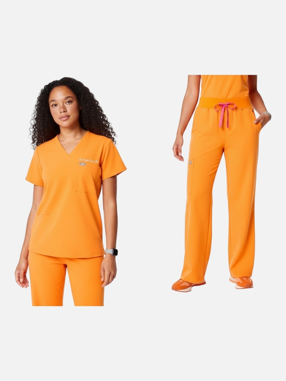 Figs Creamsicle Scrub Set